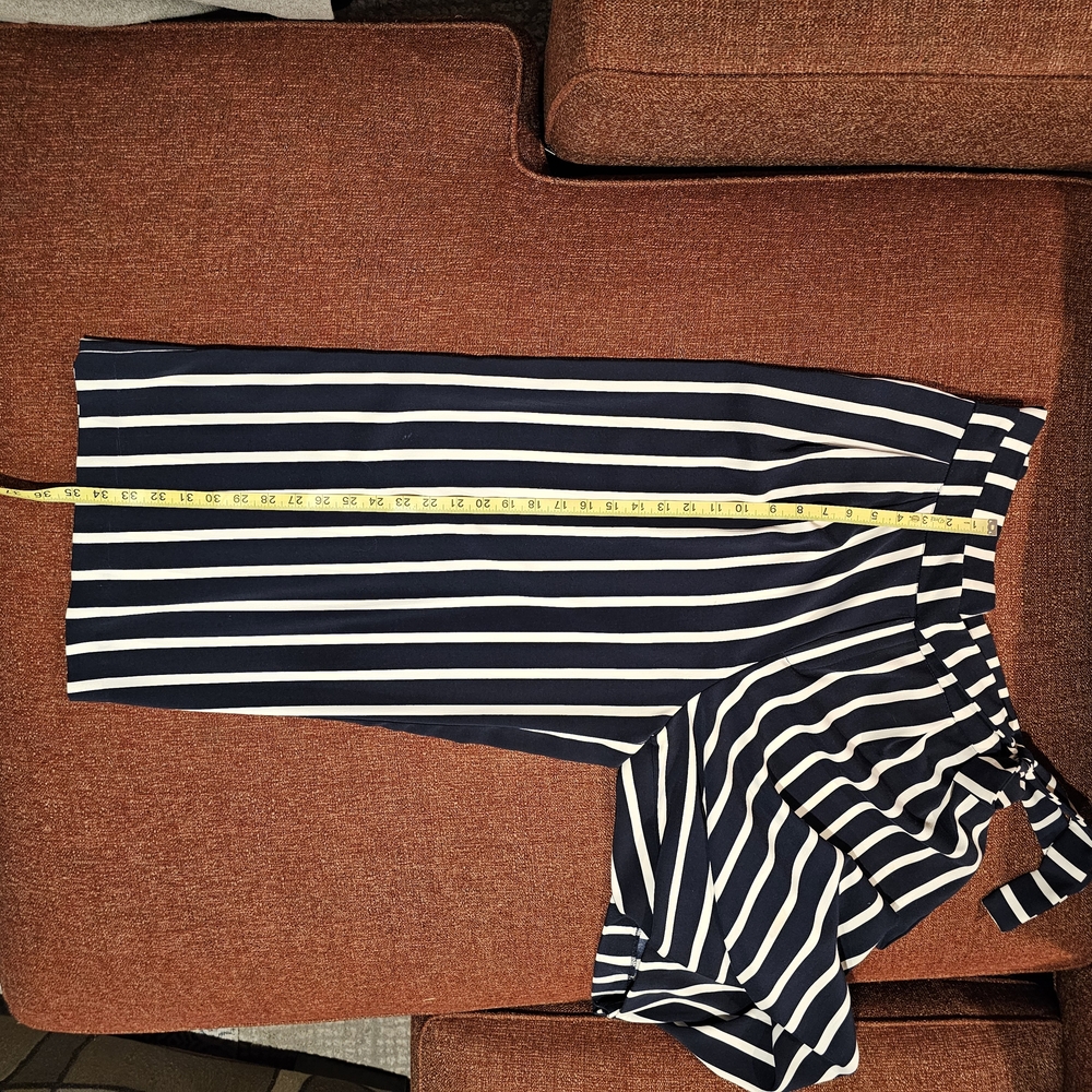 Zara Black and White Striped Wide Leg Pants - Picture 9 of 9